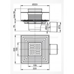 Трап душевой AlcaPlast APV3344/APV3444